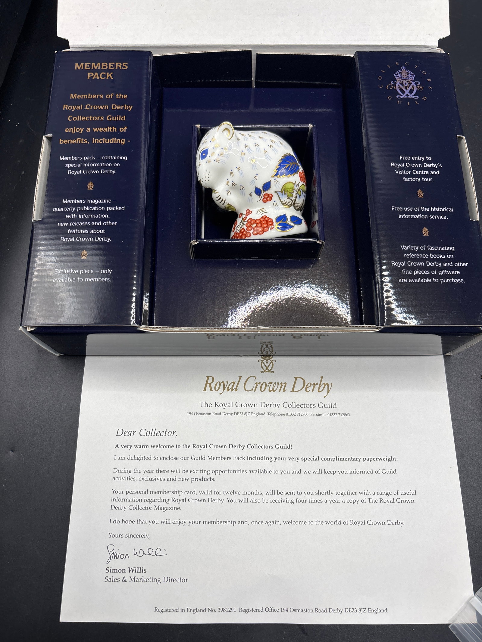 Collectors Guild Royal Crown Derby ‘Derby Dormouse’ English fine bone china 2.25 inch (1 of 7)