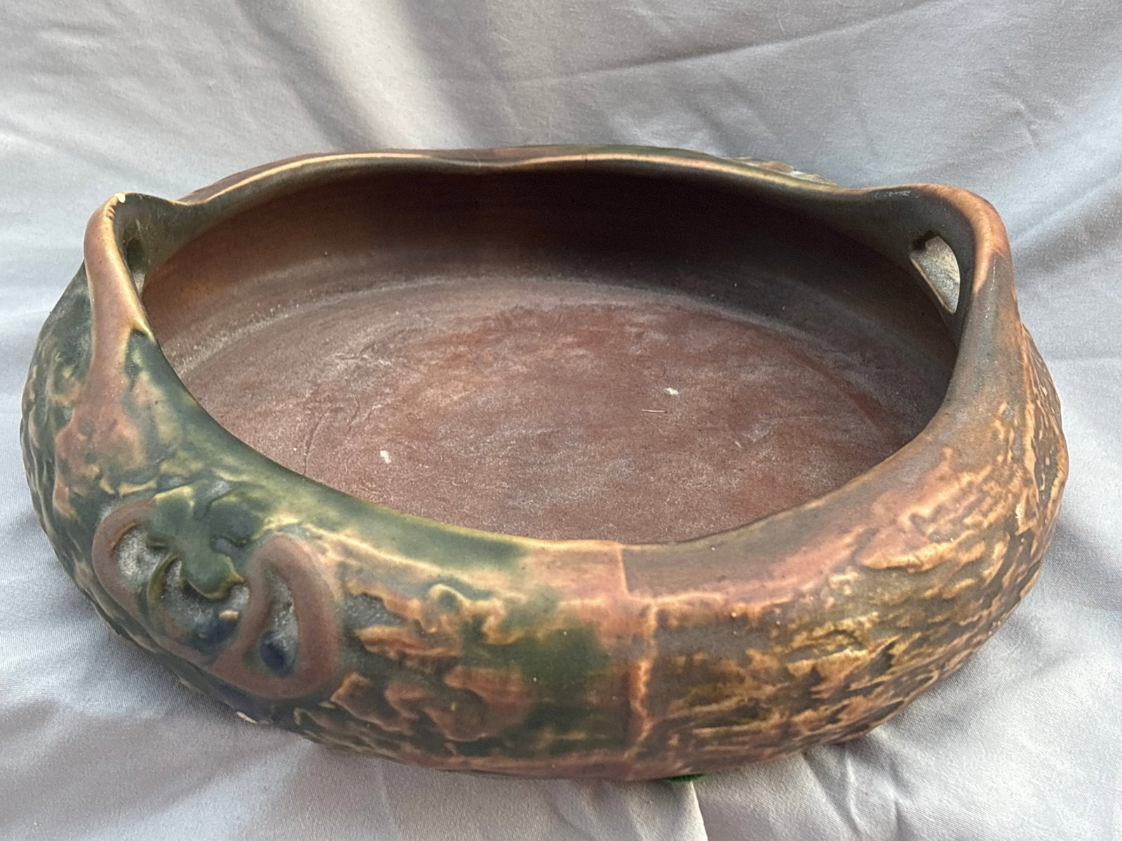 antique Roseville Pottery Imperial I 10 inch console bowl (1 of 7)
