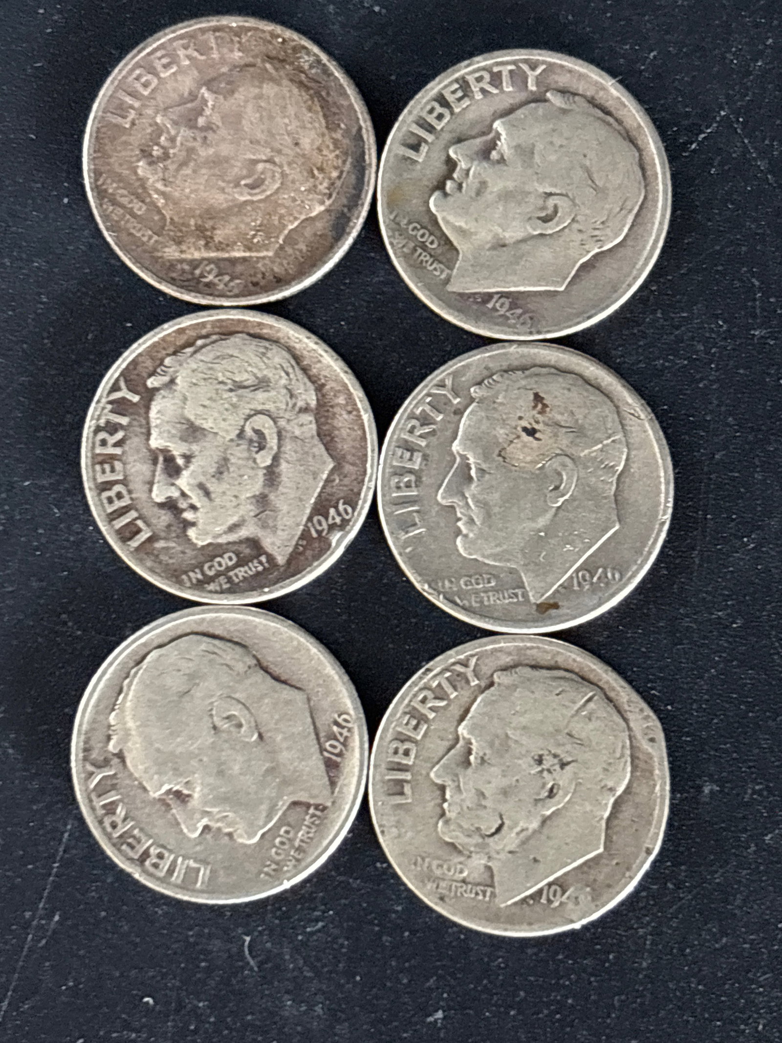 Nineteen silver Roosevelt U.S. Dimes - 2