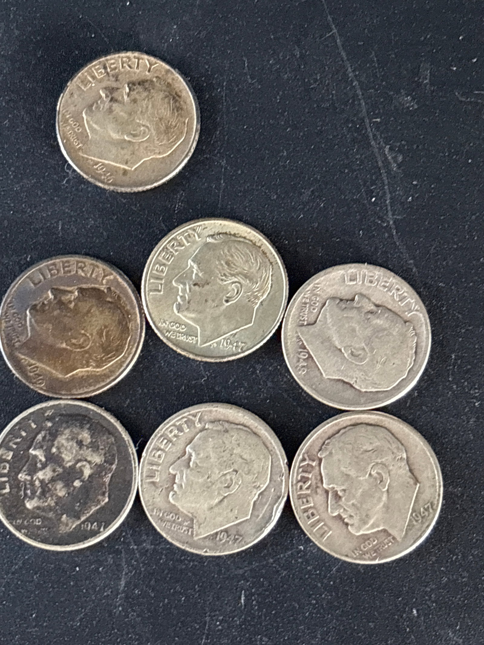 Nineteen silver Roosevelt U.S. Dimes - 4