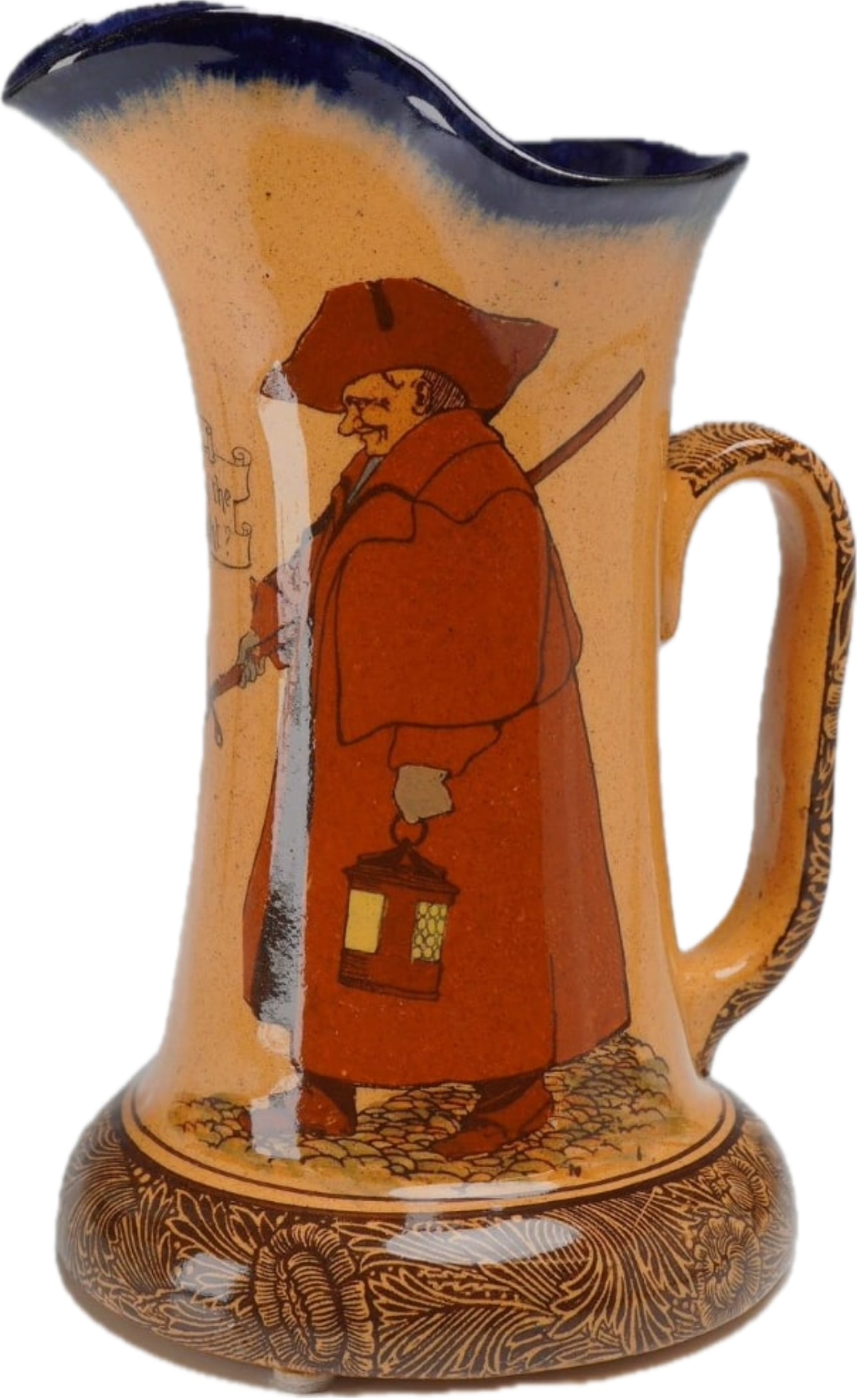 antique Royal Doulton Series Ware "Night Watchman" 8 inch Pitcher D1458 (1 of 5)