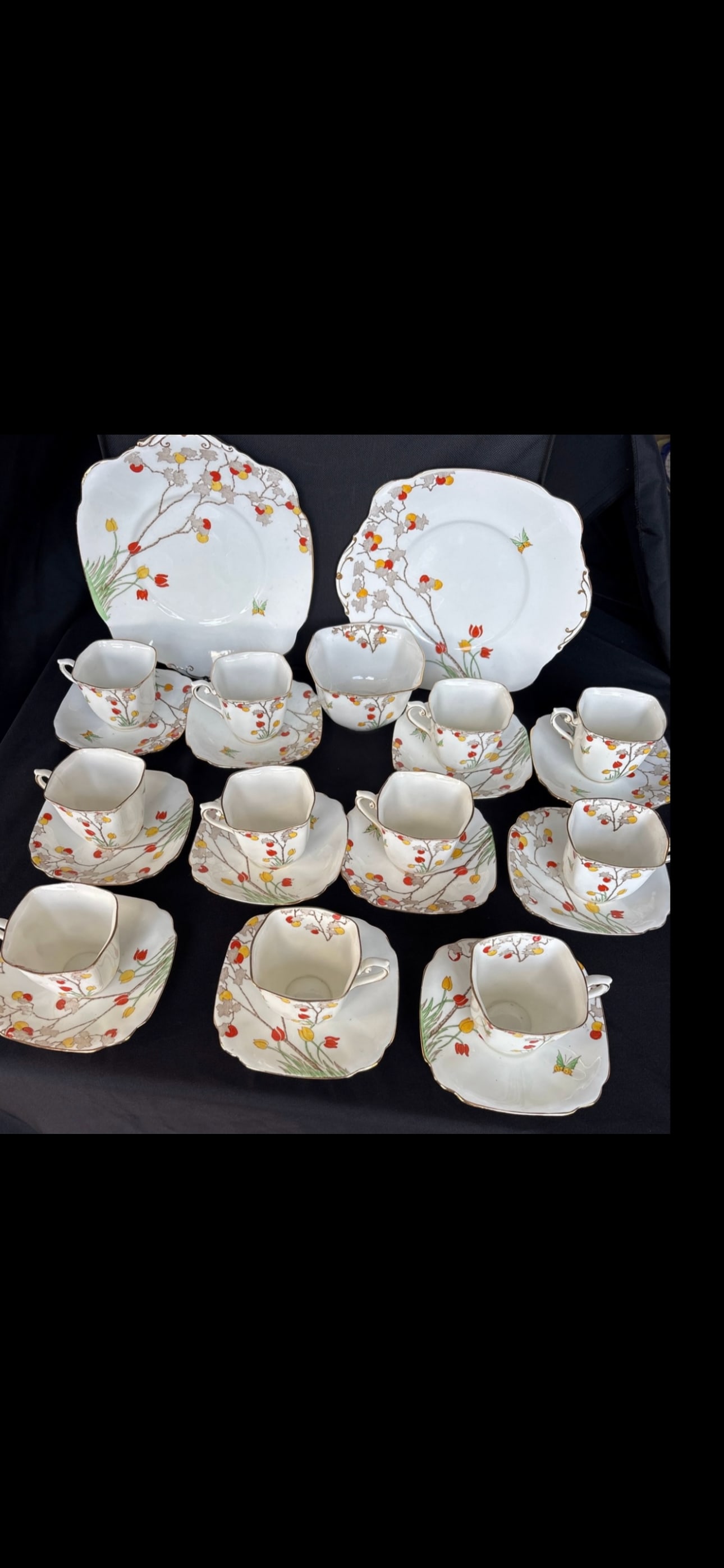 Twenty-five piece teacup and saucer ‘Standard China‘ partial set (1 of 7)