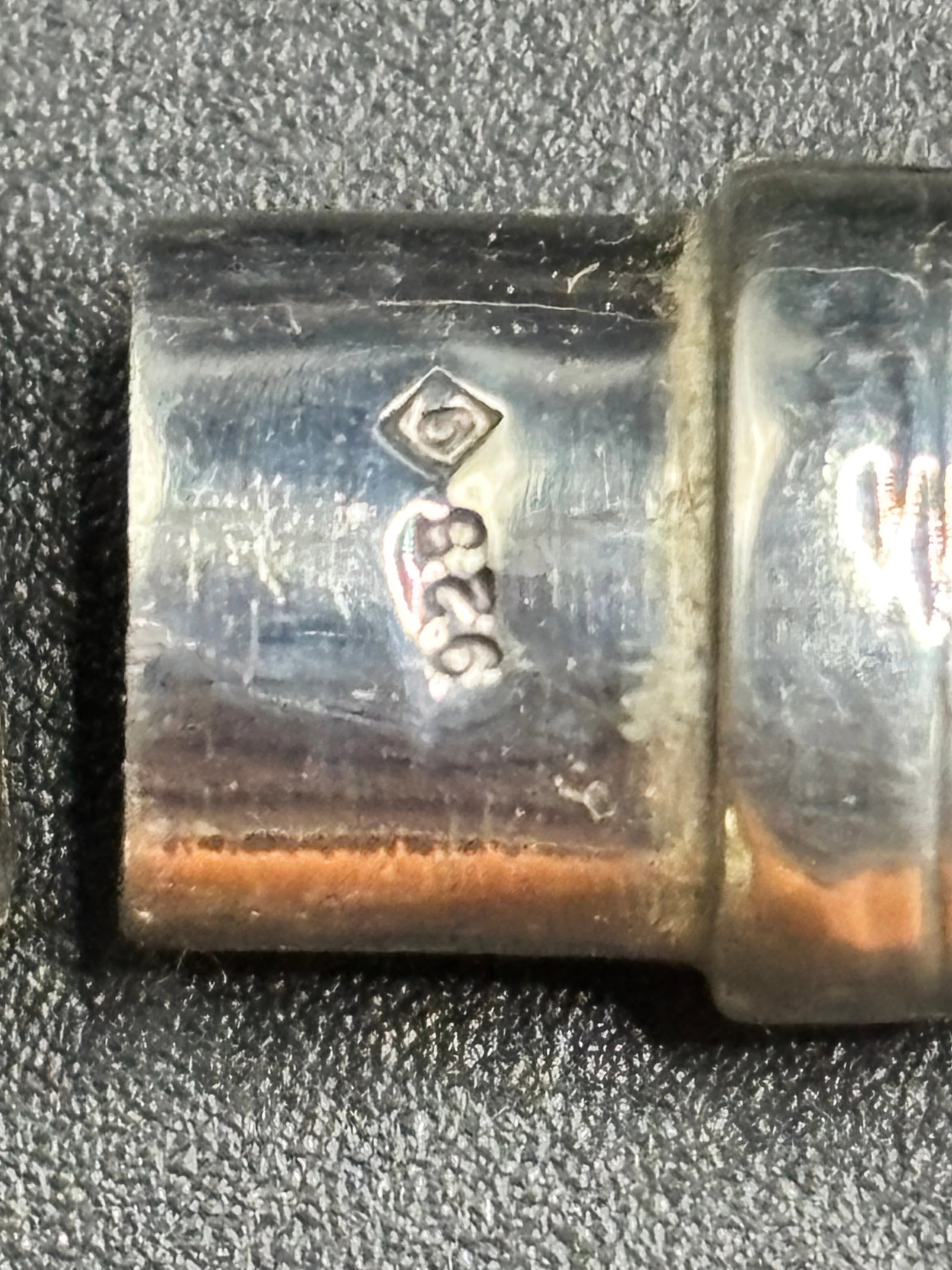 A silver toothpick holding case in fitted box - 3