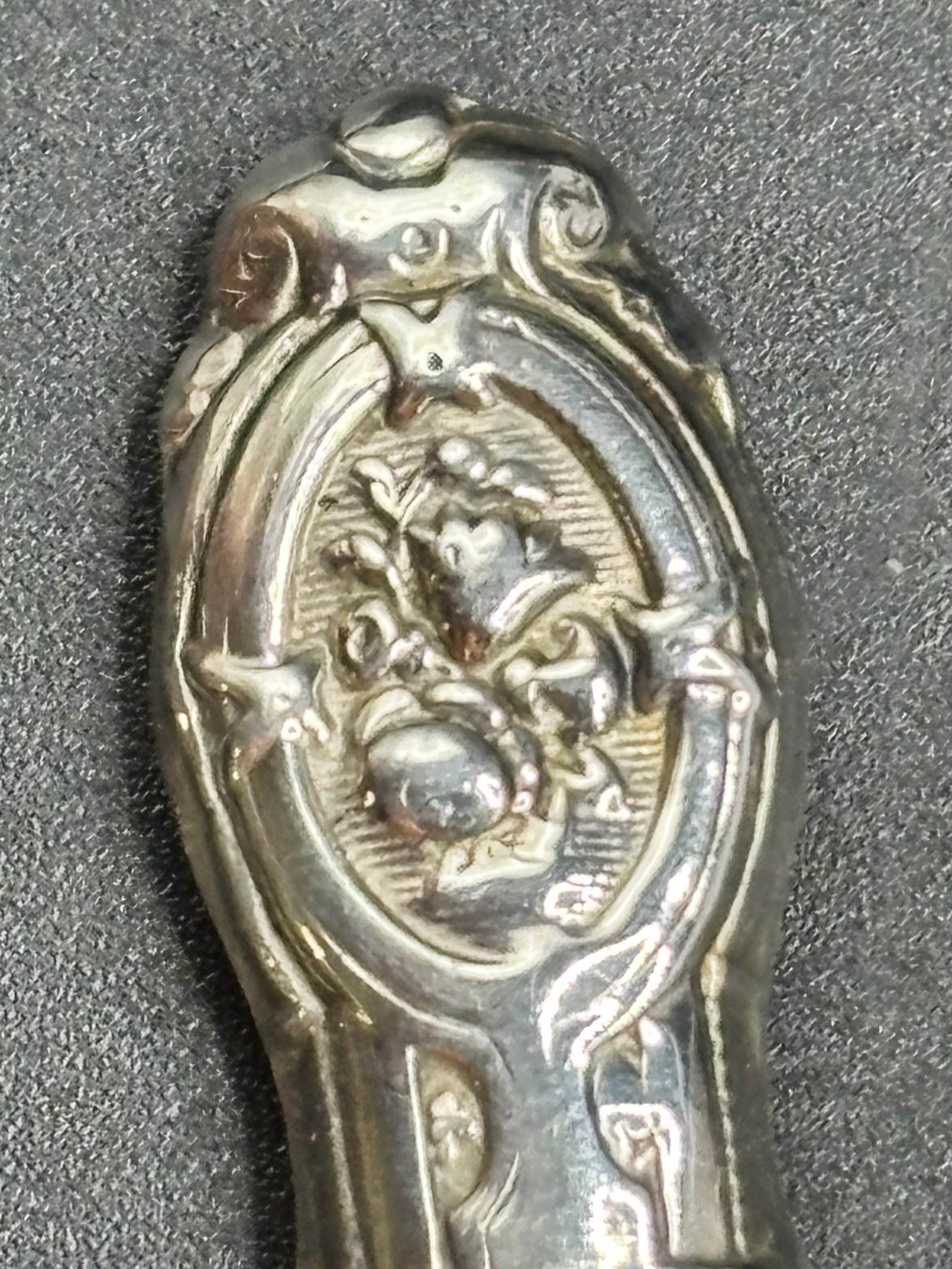 A silver toothpick holding case in fitted box - 4