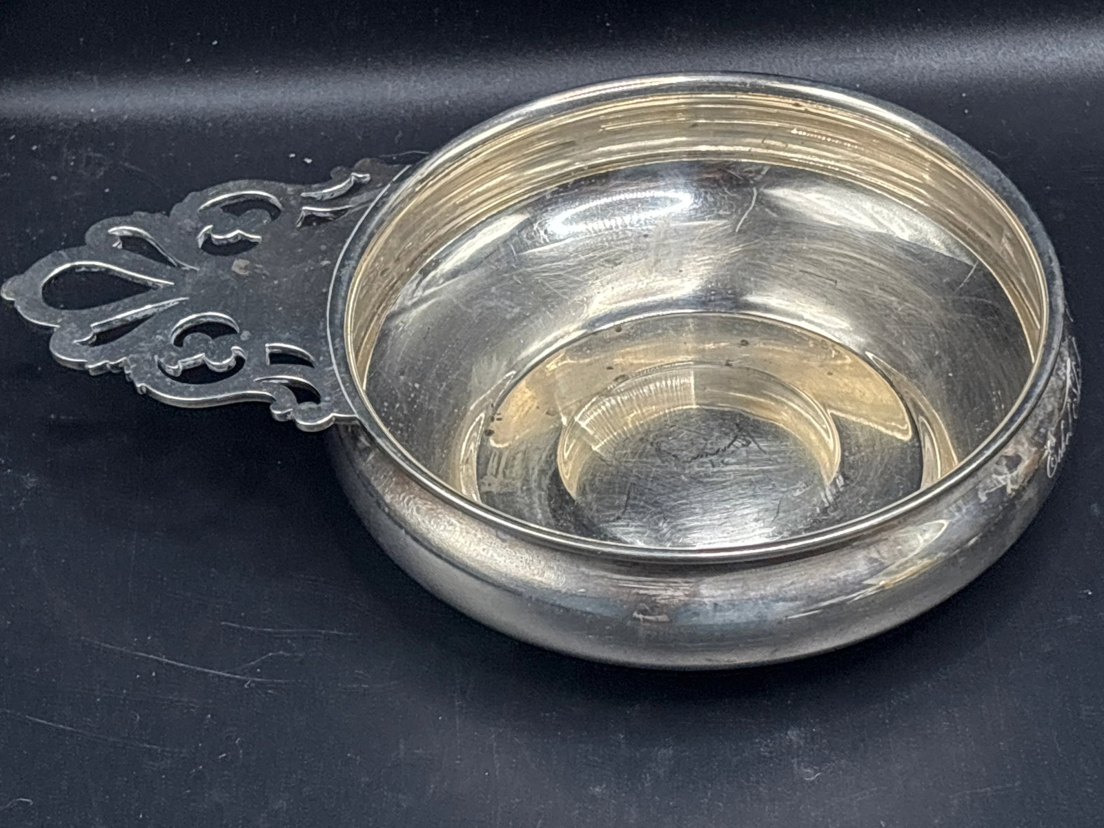 Antique 297 grams Tiffany & Co. sterling silver 8 inch porringer bowl (1 of 9)