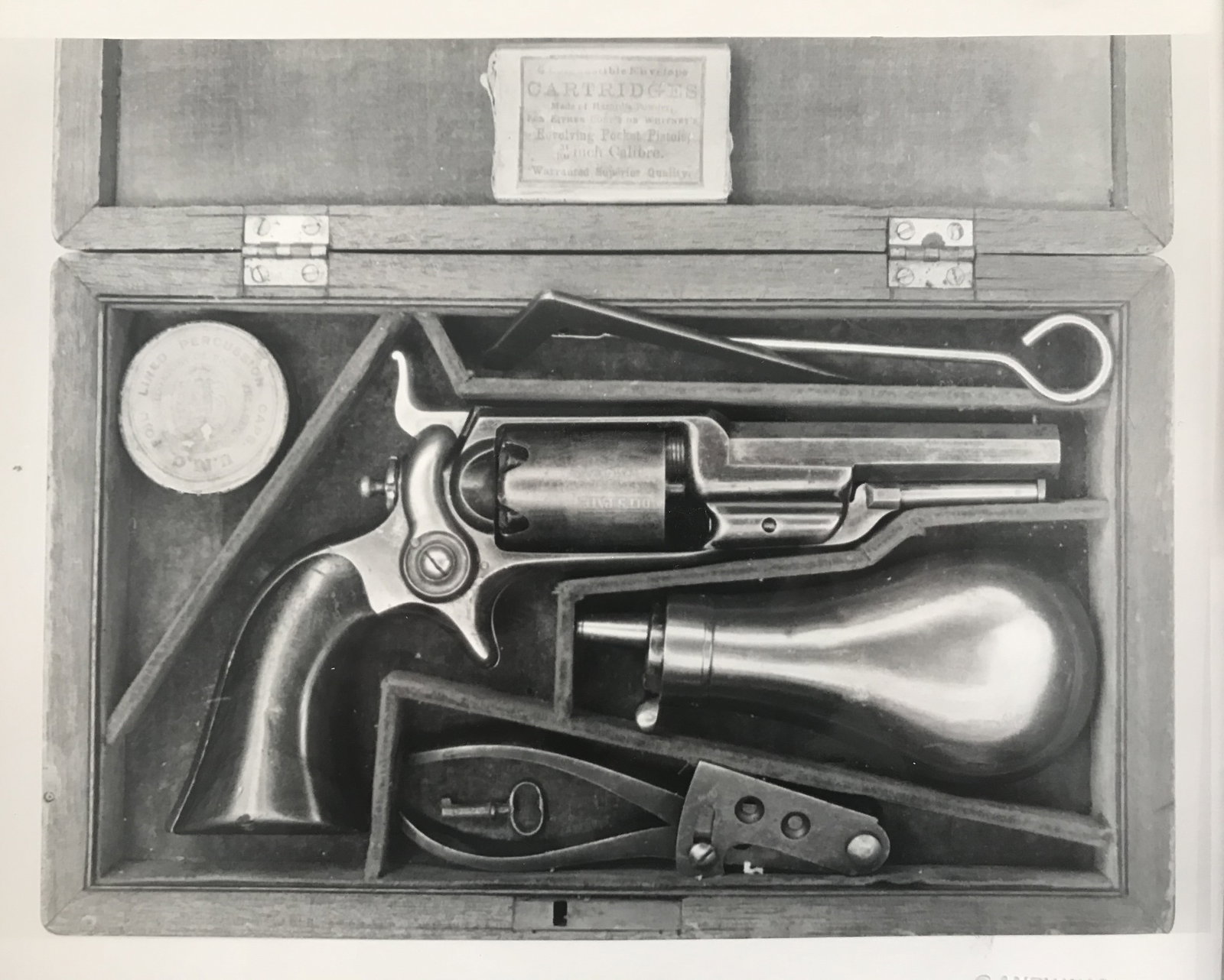 Andy Warhol (1928-1987), Colt Patent Cowboy Revolver Gun, 1980s: Andy Warhol (1928-1987), Colt Patent Cowboy Revolver Gun, 1980s, H x L: 17.0 x 24.0 cm, silver gelatin photograph. The work is estate-stamped, embossed with the name of the artist, titled, and archive