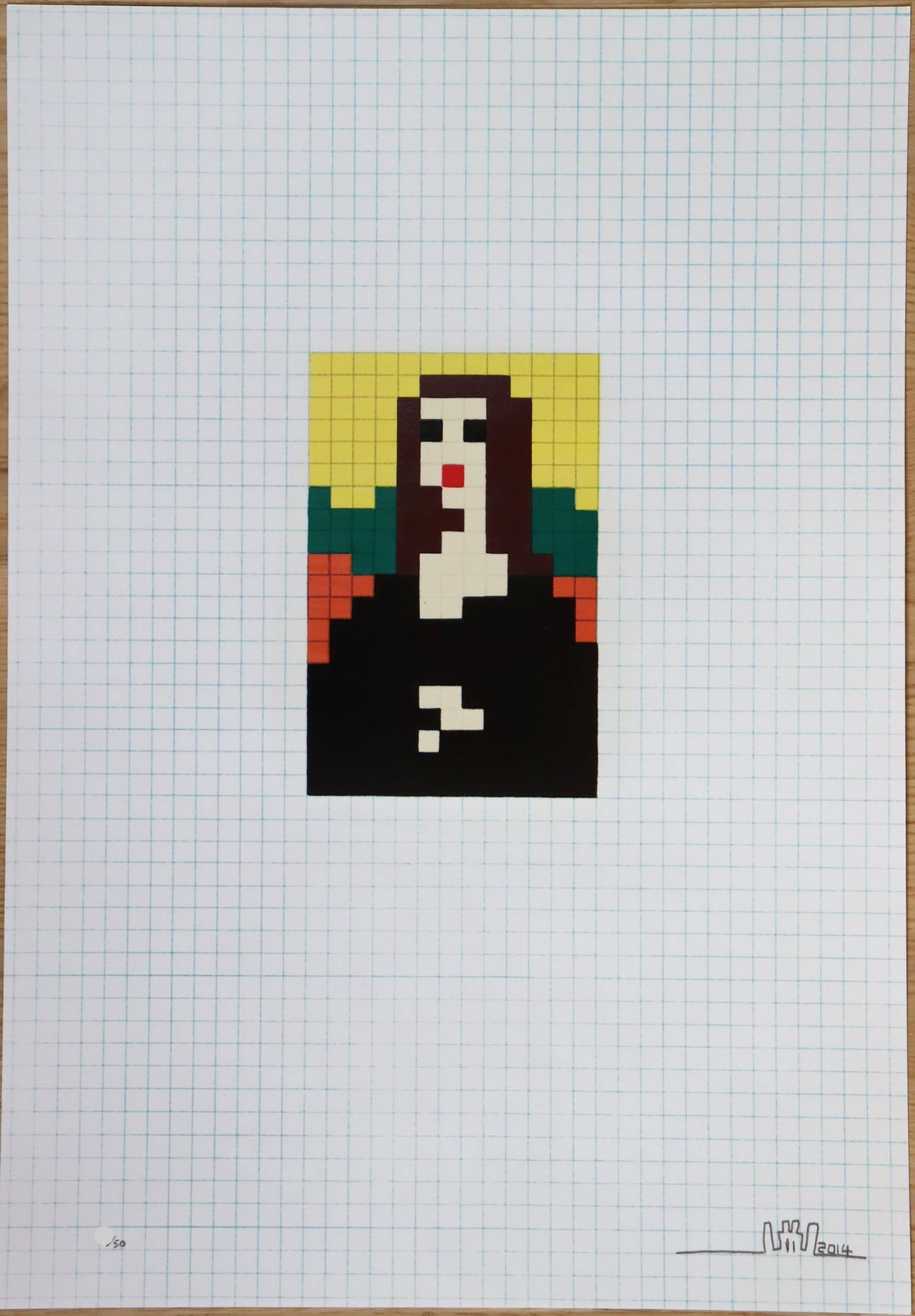 Invader (1970-), Mona Lisa, 2014 (1 of 4)