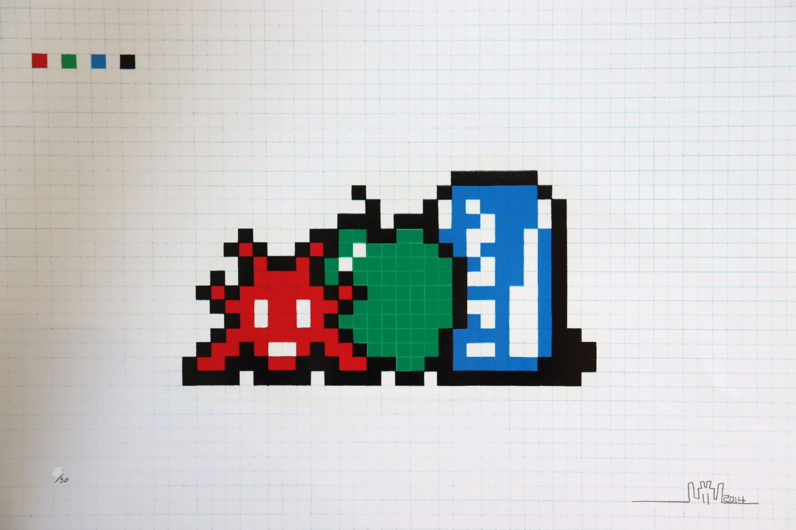 Invader (1970-), Still Life With Pocari Can, 2014 (1 of 5)