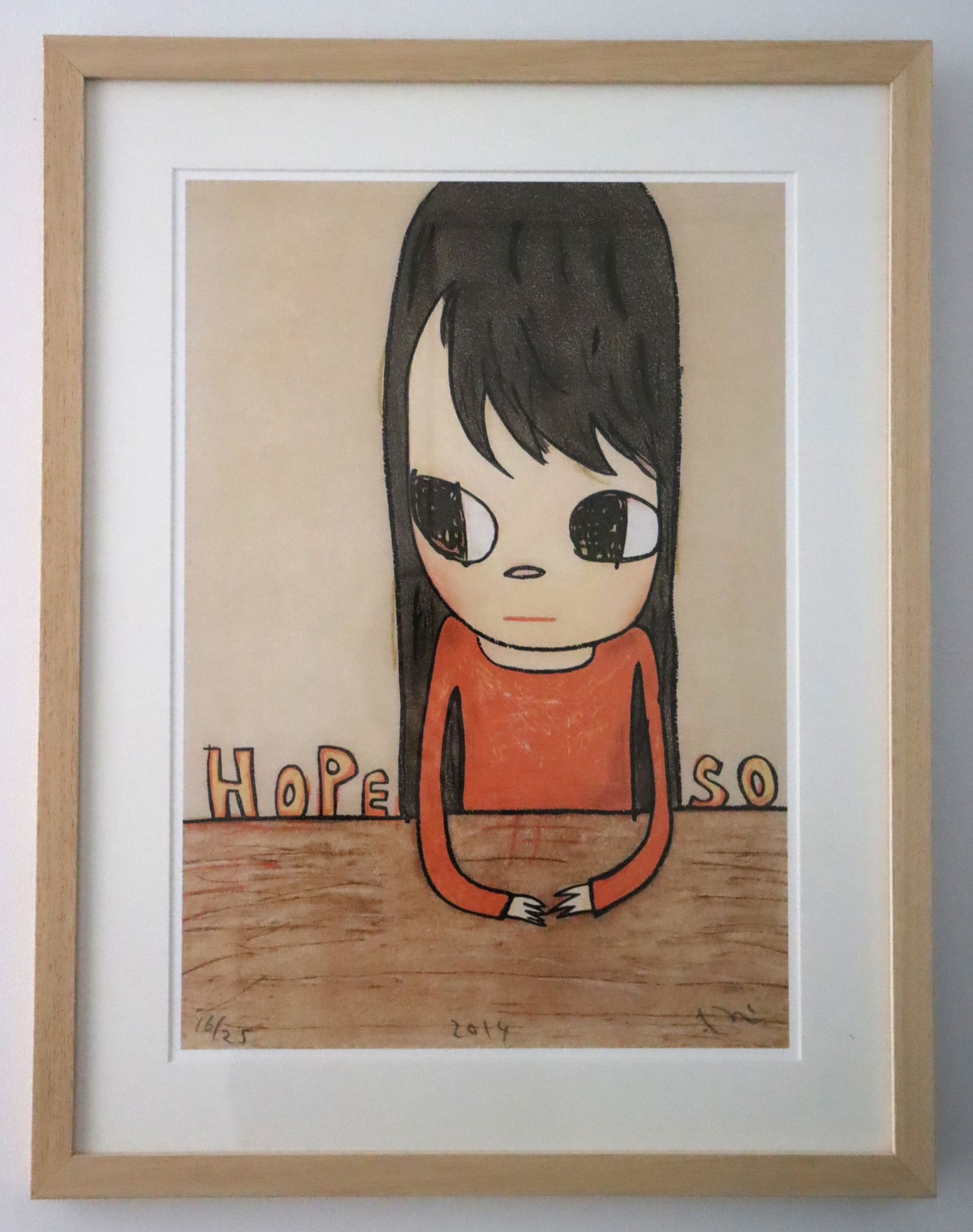 Yoshitomo Nara (1959-), Hope So, 2014 (1 of 4)
