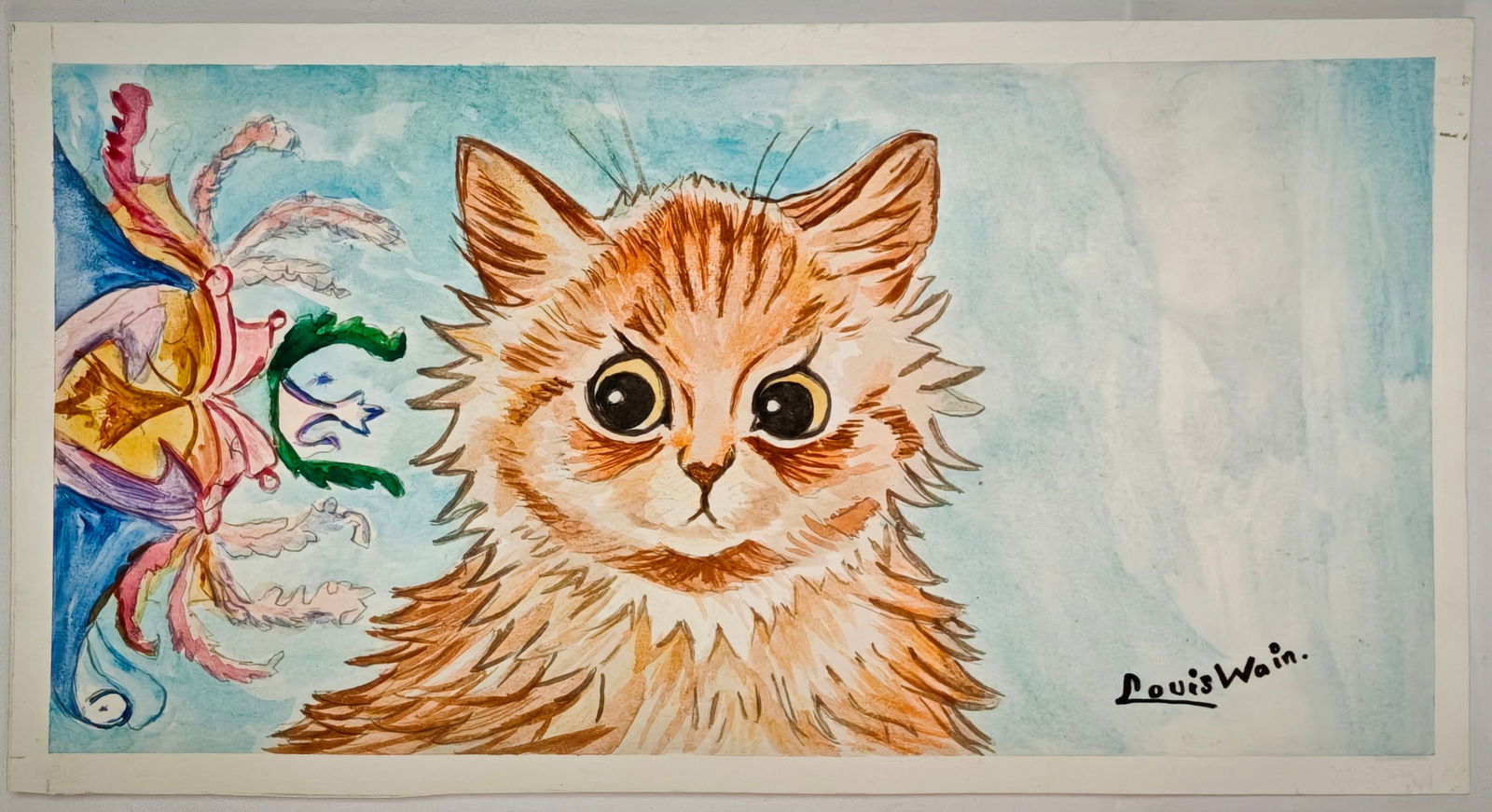 Louis Wain (1860-1939), A Curious Cat, early 20th century (1 of 2)