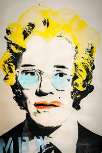 Mr Brainwash (1966-), LA Art Show Andy Warhol, 2009: Mr Brainwash - La Art Show Andy Warhol, 2009, H x W: 73.0 x 47.0 cm, silkscreen on paper with acrylic embellishments and signed in aerosol spray on recto.