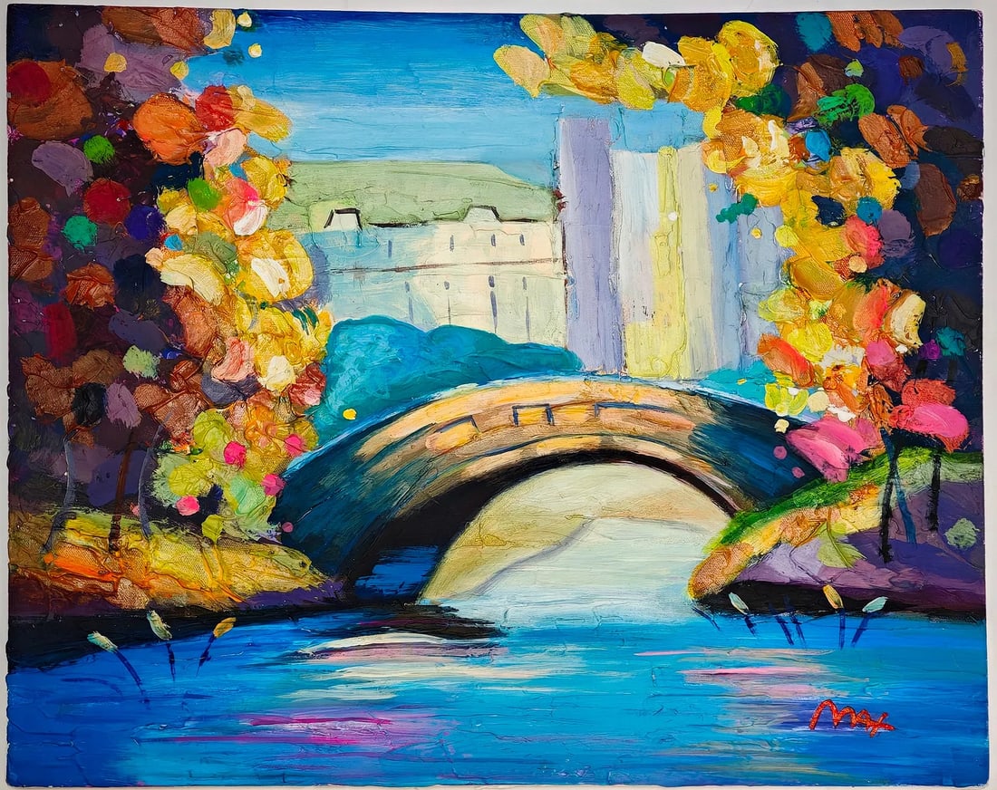 Peter Max (1937-), Central Park III Ver. VII, 21st century: Peter Max (b. 1937), Central Park III Ver. VII, 21st century, H x W: 39.8 x 50 cm, acrylic on canvas. The work is signed by the artist, and bears the artist stamp on verso, including various archival