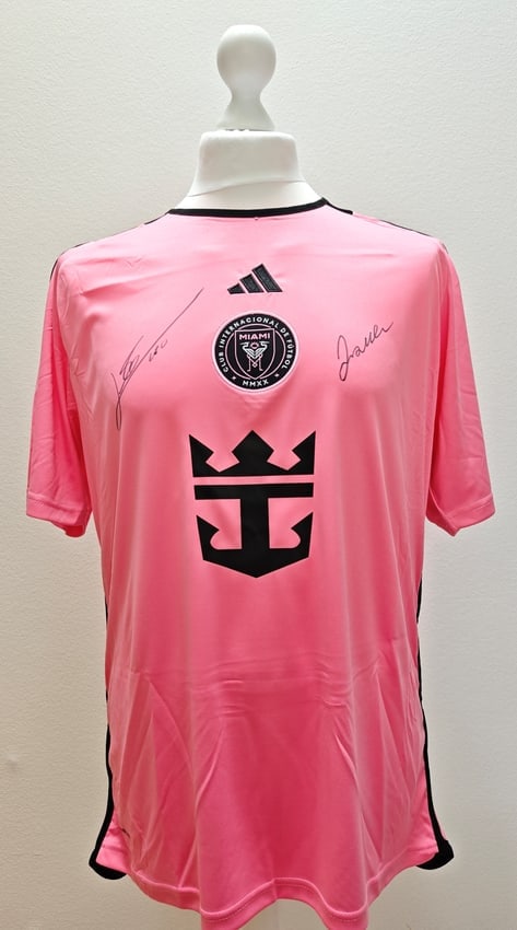 Lionel Messi & David Beckham Signed Inter Miami 2024-2025 Home Shirt (ICONS Authenticated) (1 of 4)