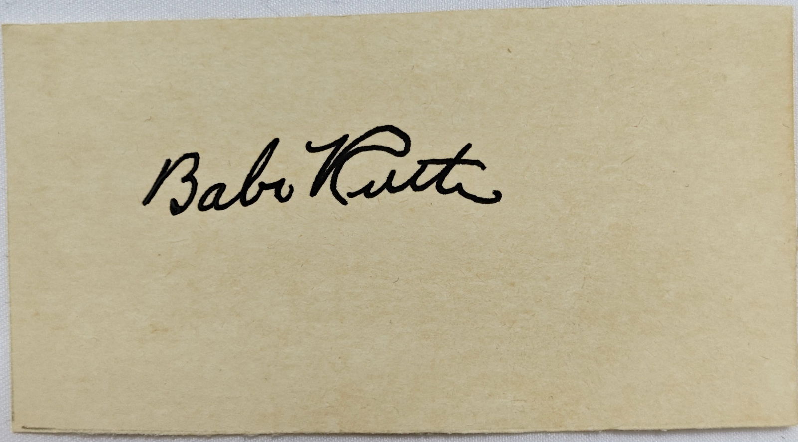 Babe Ruth (1895-1948), Signature cut, 1930s - 1940s (1 of 1)