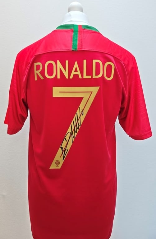 Cristiano Ronaldo Signed Portugal 2018 Home Shirt #7 (ICONS Authenticated) (1 of 4)