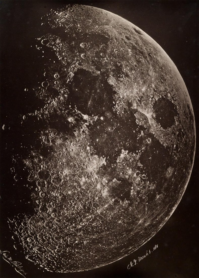 Lewis Morris Rutherfurd (1816-1892), Photographie de la Lune, 1865 (1 of 1)