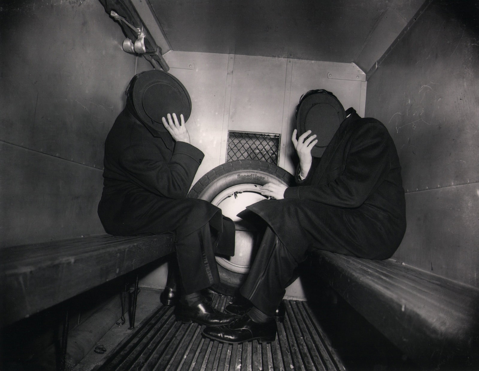 Weegee (Arthur Fellig, 1899-1968), Shameful Arrest, 27 January 1942 (1 of 3)