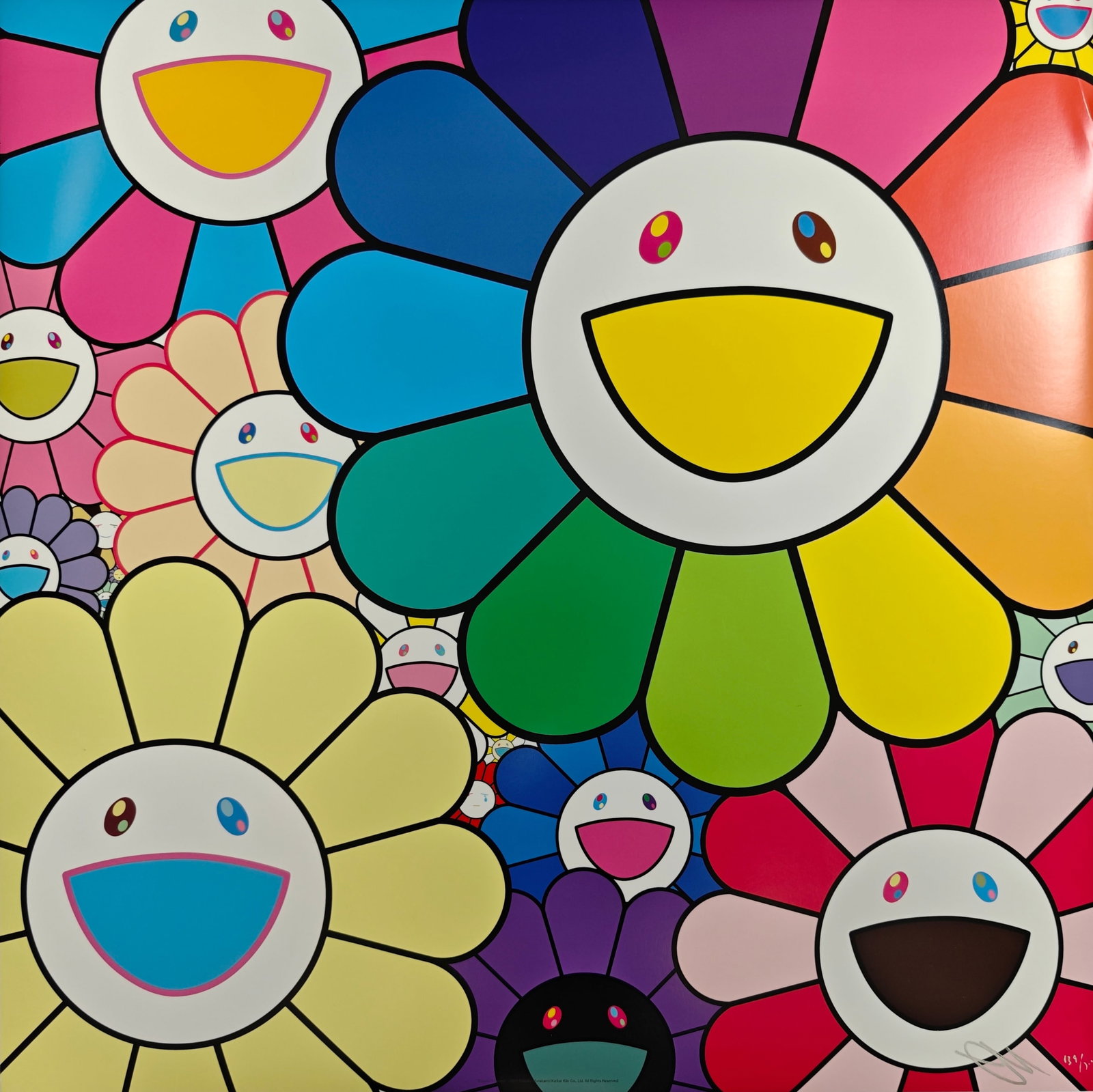 Takashi Murakami (1962-), Poppin' Flowers, 2021 (1 of 5)