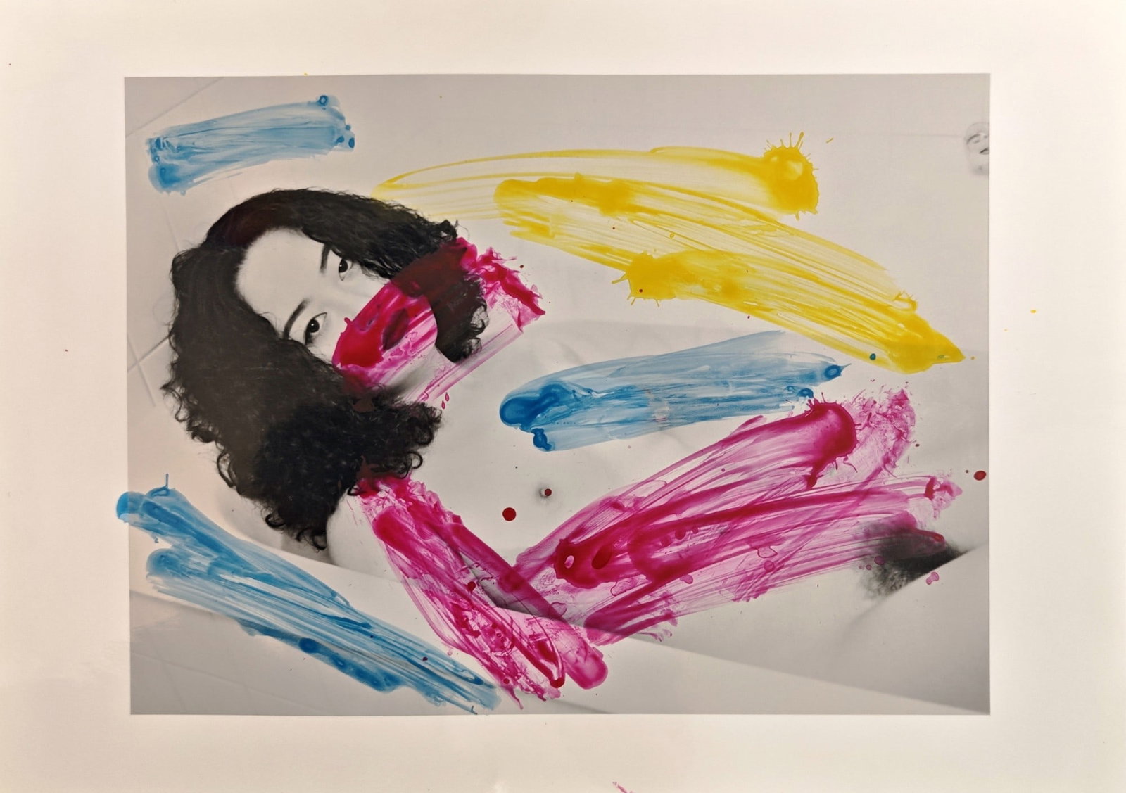 Nobuyoshi Araki, "A's Lovers", 2000s: Nobuyoshi Araki (b. 1940), "A's Lovers", 2000s, pigment print with acrylic embellishments applied by hand, 42 × 30 cm. Signed on the verso in black acrylic marker.