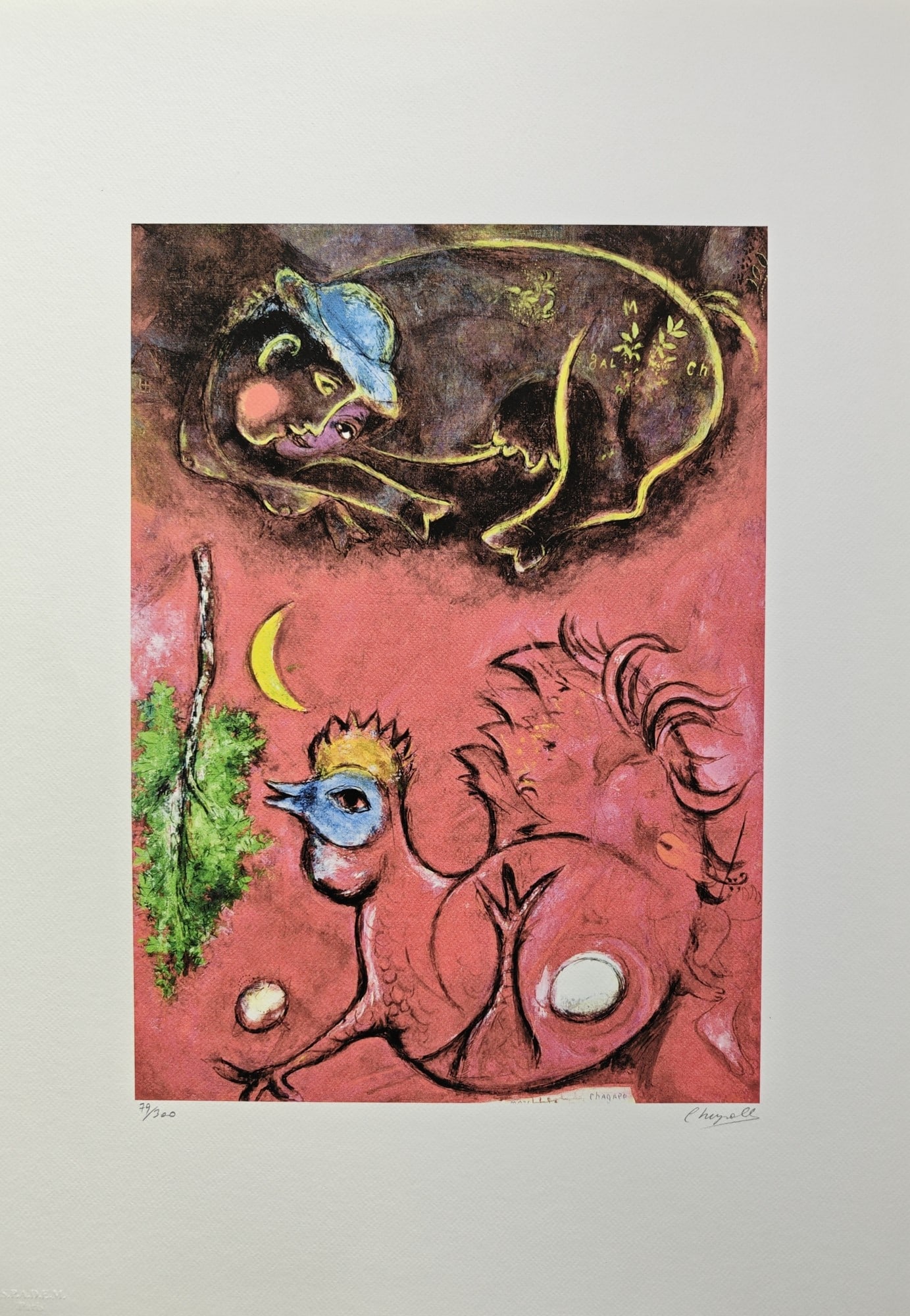 Marc Chagall, "Listening to the Cock", 1944 (1 of 2)