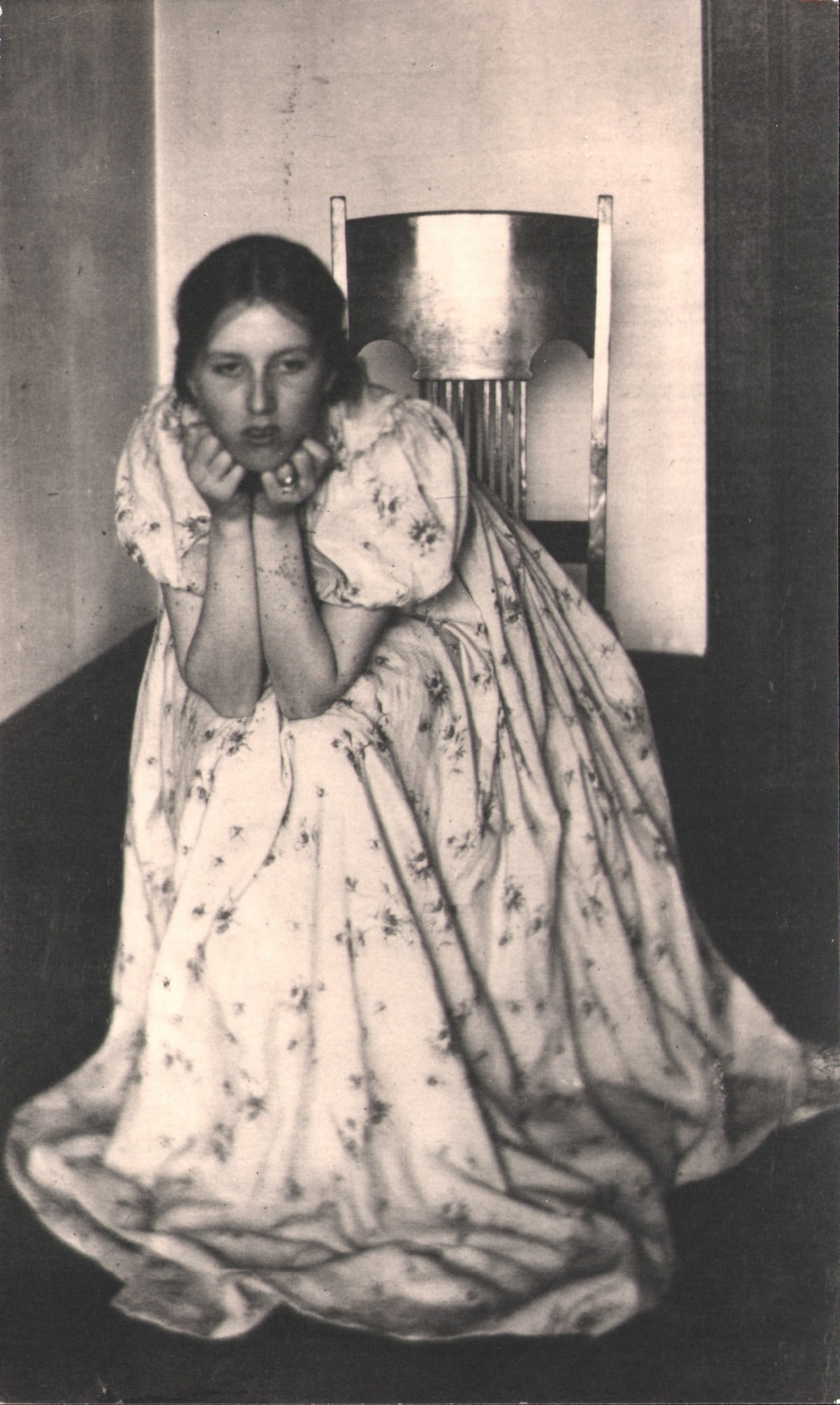 Clarence White, "Girl in a Flowered Dress", 1899 (1 of 2)