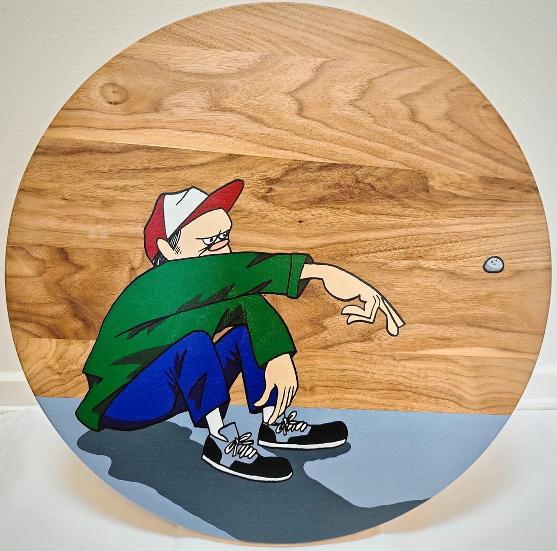 Yusuke Hanai & Fwenclub, "Throw Stone", 2024 (1 of 2)