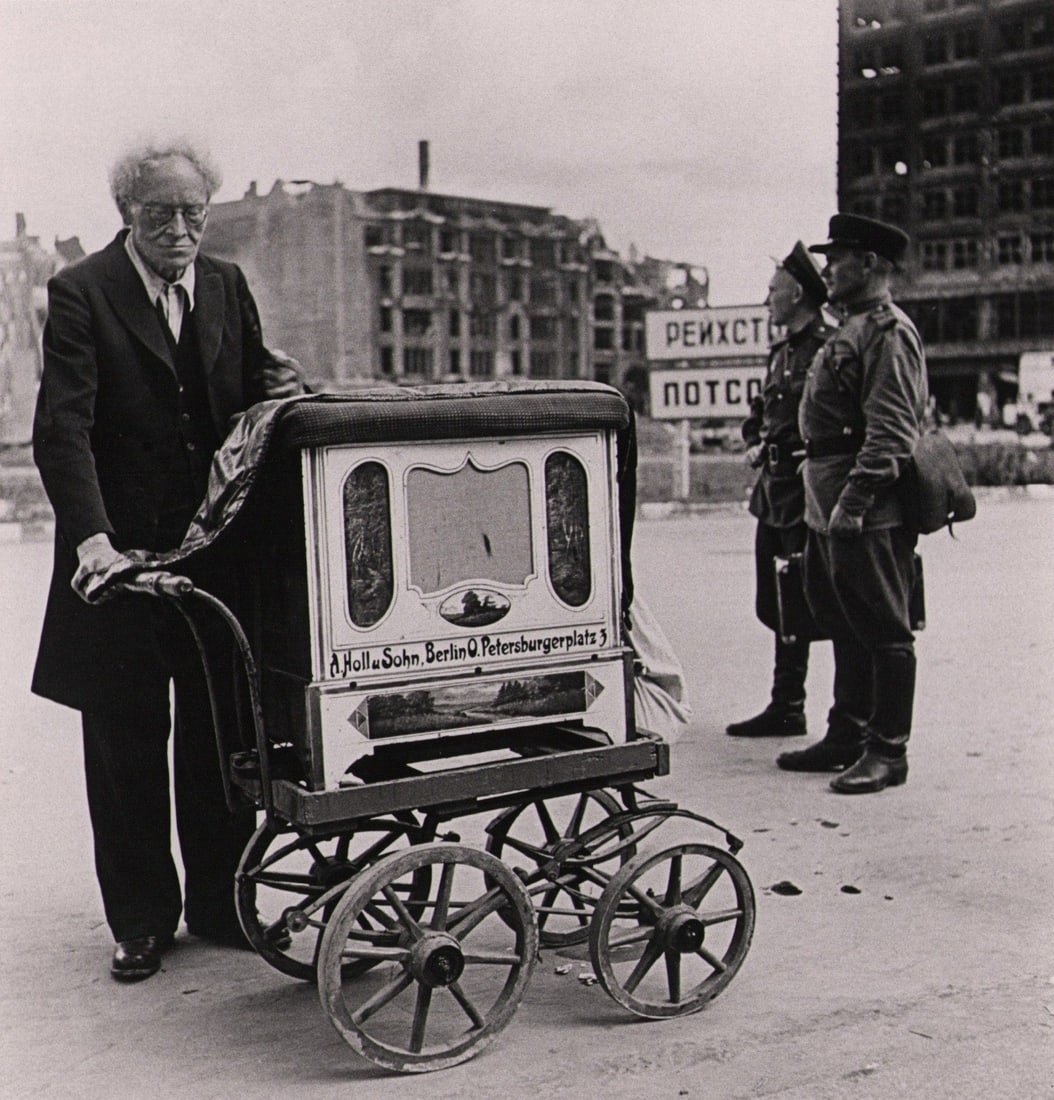 Robert Capa, "Russian Soldiers, Berlin", 1945 (1 of 3)