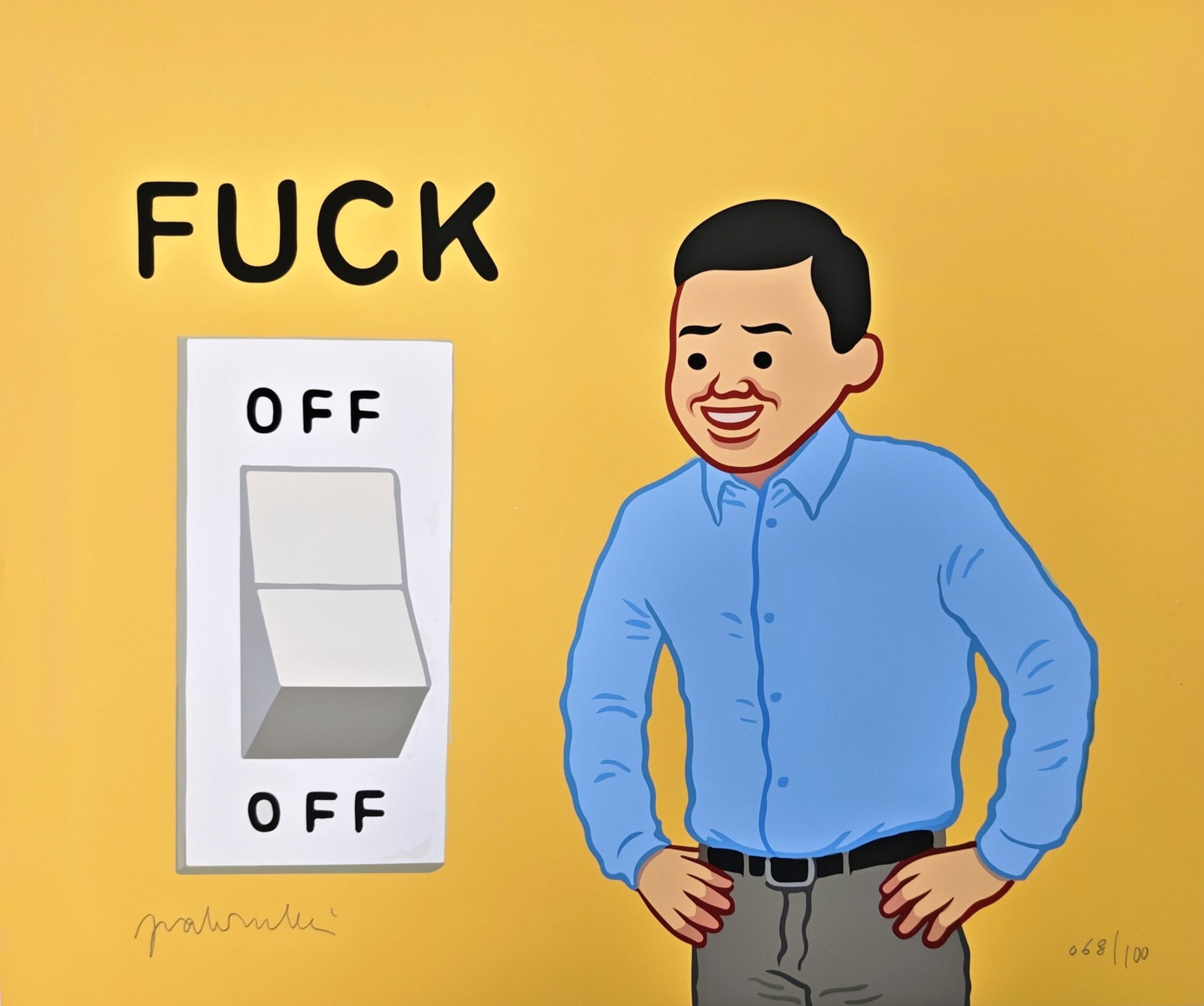 Joan Cornellá, "Fuck Off/Off", 2021 (1 of 3)