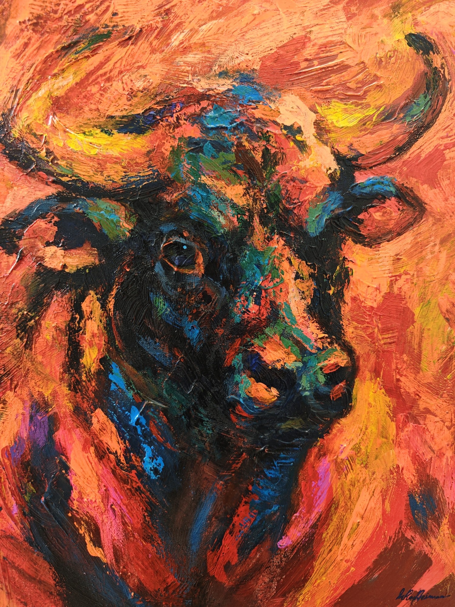 LeRoy Neiman, "The Fire Bull", 1979 (1 of 4)