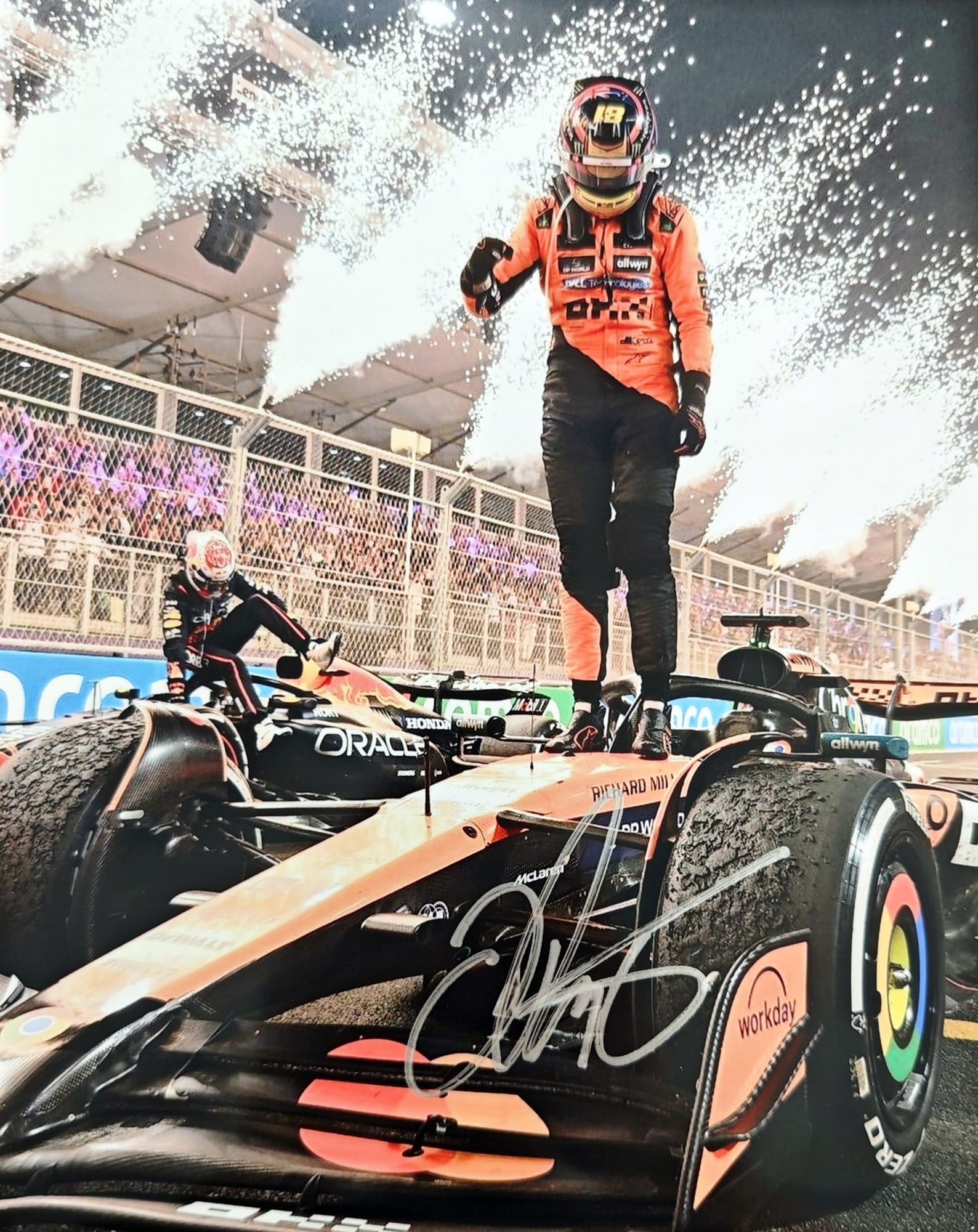 Oscar Piastri Signed McLaren F1 Print (1 of 3)