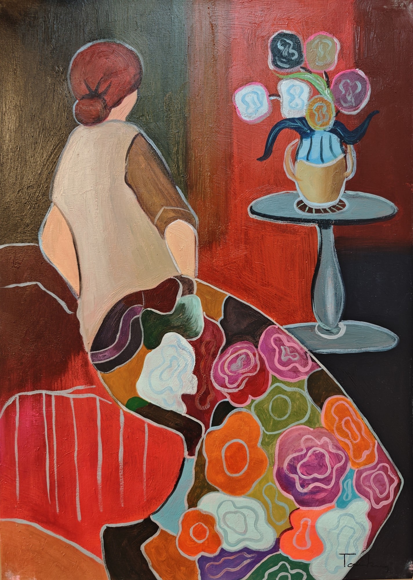 Itzchak Tarkay, "Untitled", Acrylic (II) (1 of 5)