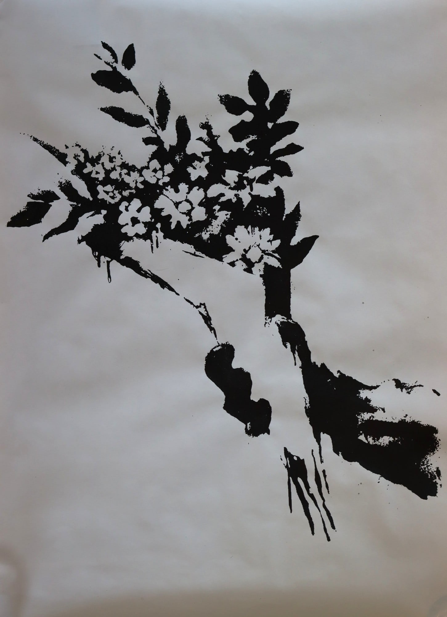 Banksy, "Flower Thrower", 2019 (1 of 4)