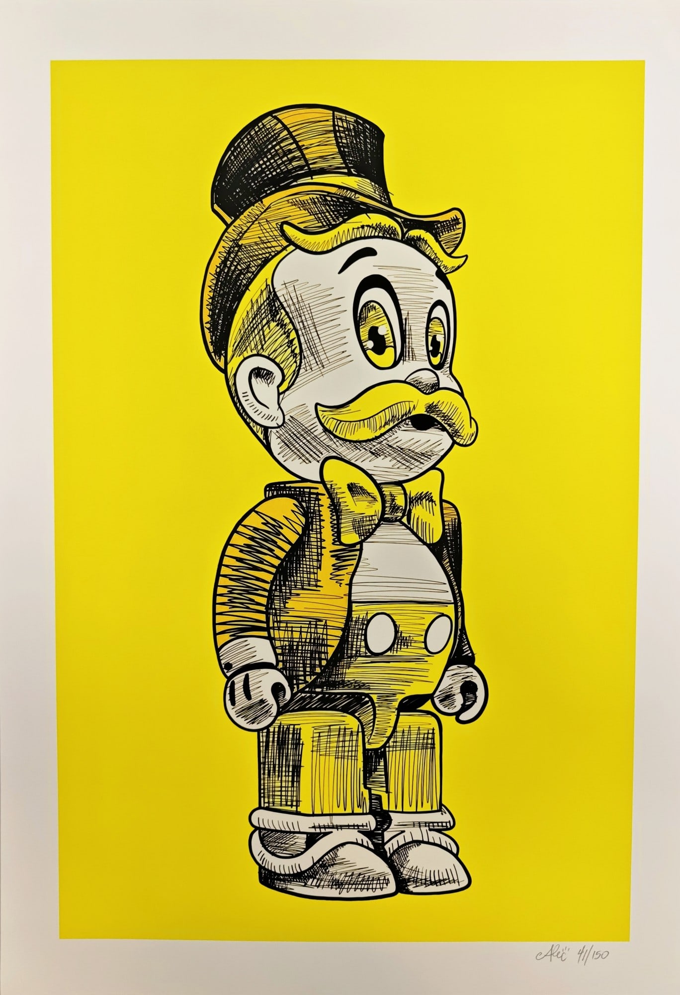 Alec Monopoly, "Sold as Seen", 2021: Alec Monopoly (1985-), "Sold as Seen", 2021, 53 × 76 cm, archival pigment print. Signed by the artist and numbered 41/150 in pencil on the recto.