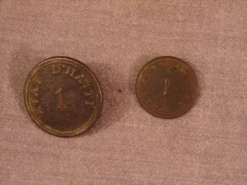Rare early 1800's Haitian Military buttons (1 of 2)
