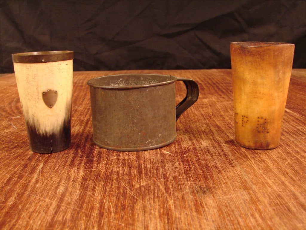 Lot of 3 Civil War and Indian War drinking cups (1 of 6)