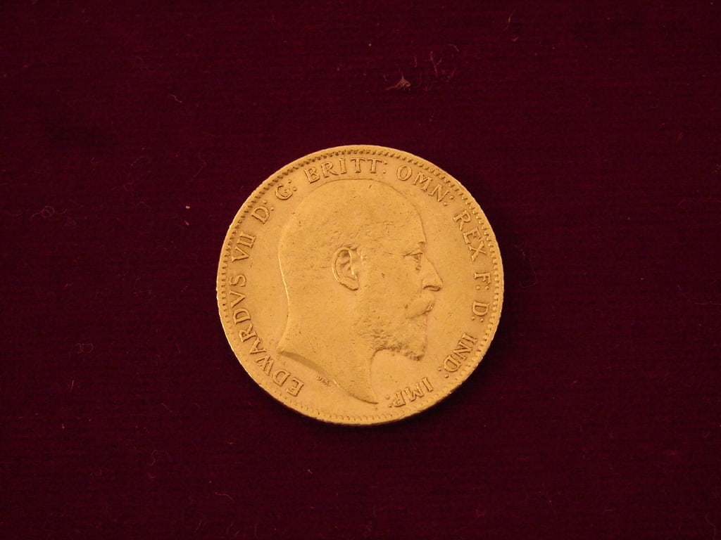Rare 1903 gold coin Sydney Mint .22 ct Edward VII (1 of 2)