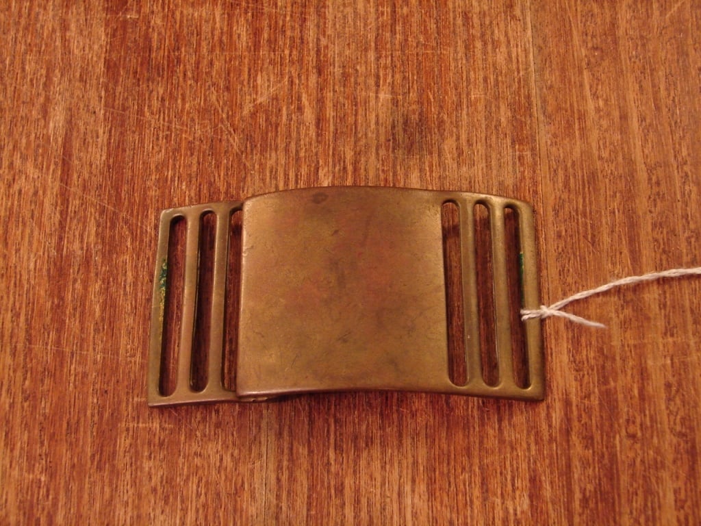 Two piece brass Civil War belt buckle (1 of 4)