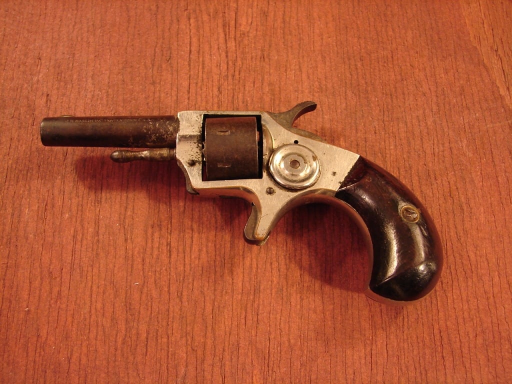 Marlin .22 small pocket pistol: Marlin .22 small pocket pistol. 7 shot cylinder. Classified as an Antique based on manufacture date.