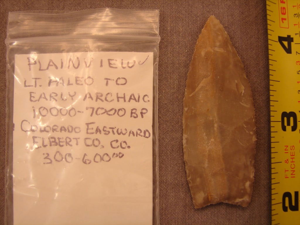 Native American Arrowhead Artifact. (1 of 3)