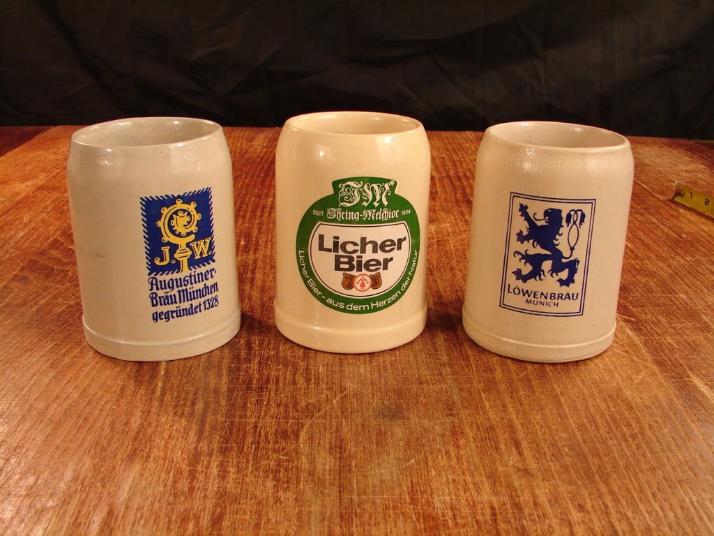 Lot of three German beer Steins. (1 of 3)