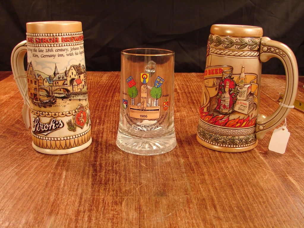 Lot of 3 German Beer Steins. (1 of 6)