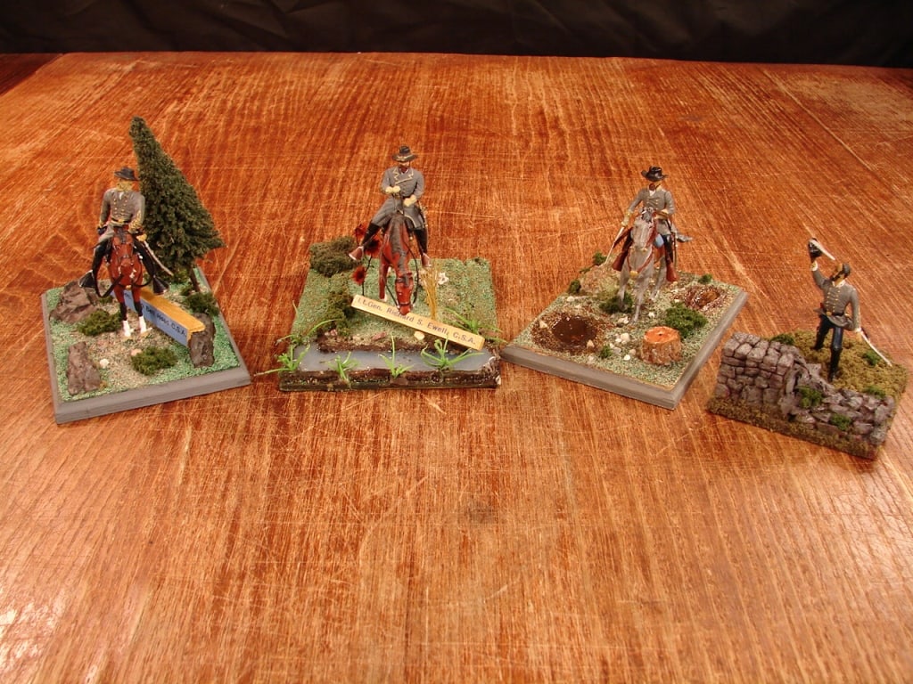 Civil War Confederate hand painted lead soldiers (1 of 10)