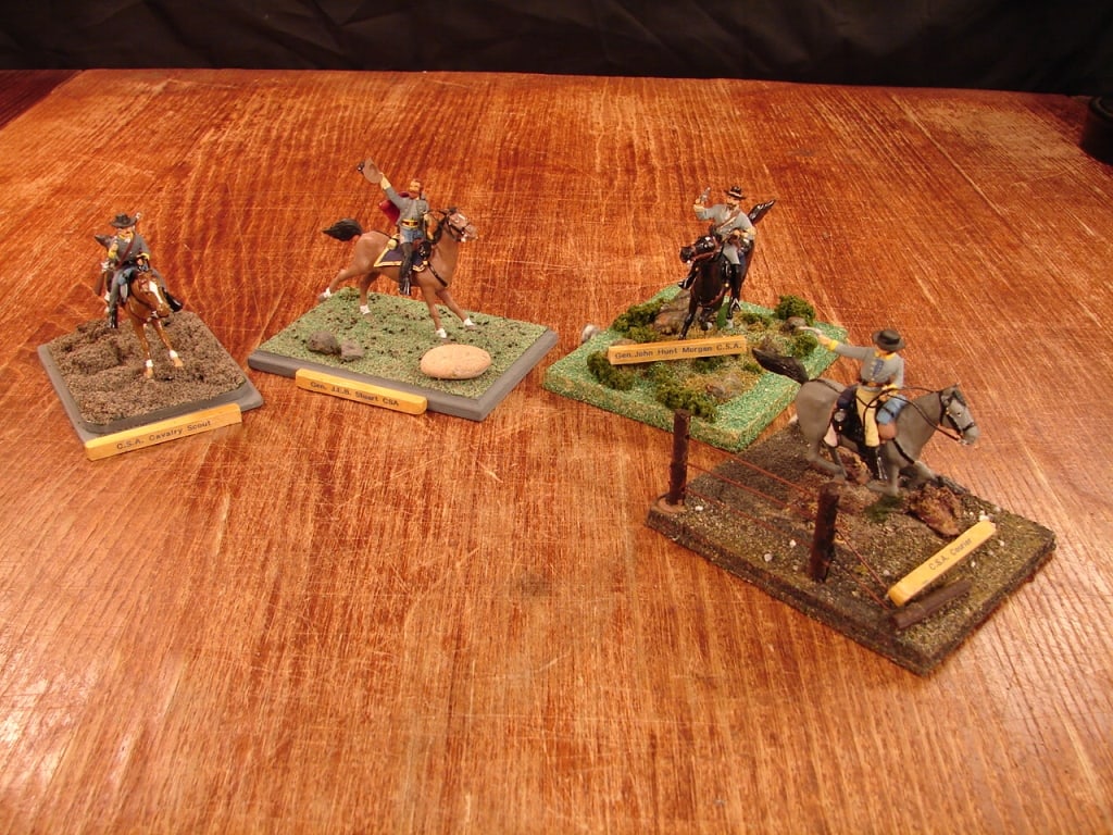 Civil War Confederate army hand painted soldiers (1 of 10)