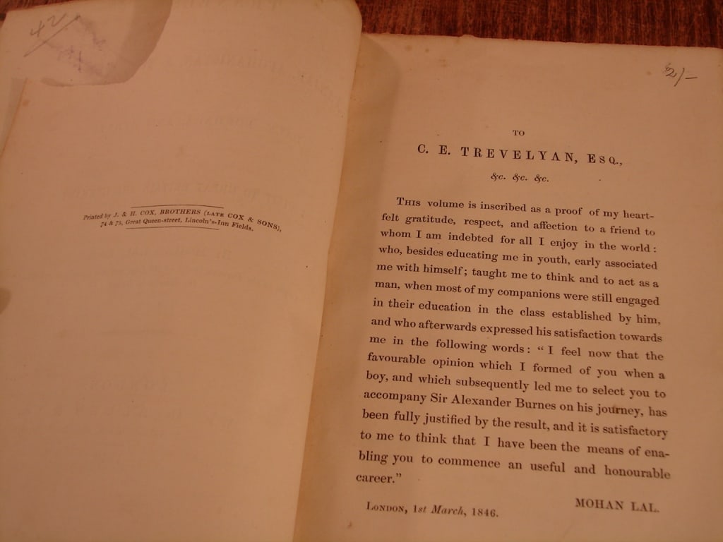 Travels by Mohan Lal Esq. 1846 - 7
