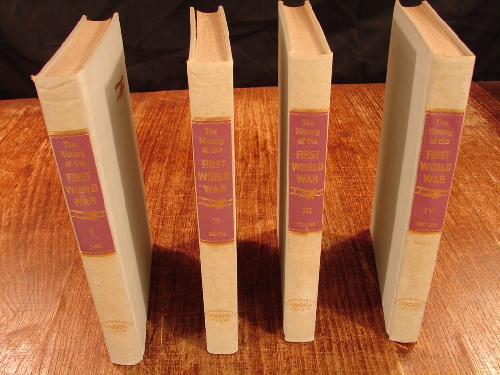Four volumes of The History of the First World War: Lot of Four volumes of The History of the First World War