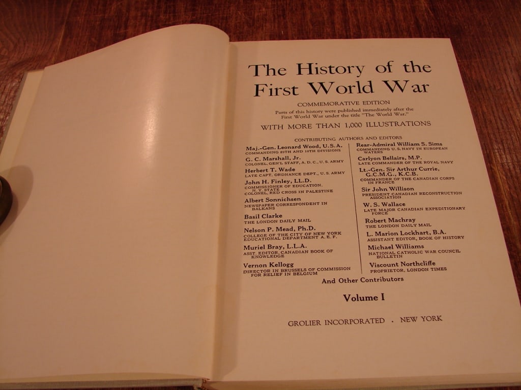 Four volumes of The History of the First World War - 4