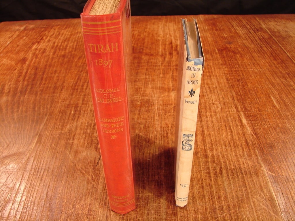 Lot of 2 military history books: Lot of two military history books. 1) Brothers in Arms by E Alexander Powell 2) Tirash 1897 by Col. C.E. Callwell