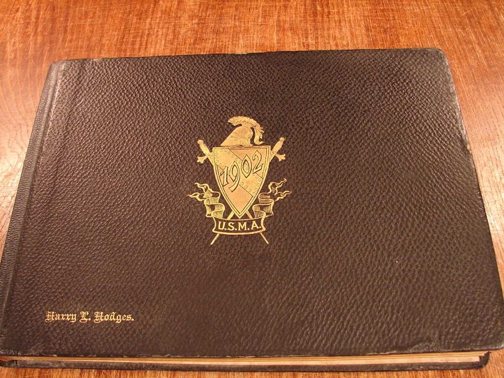 United States Military Academy 1902 year book.: Super RARE. United States Military Academy 1902 year book. No official year book was published in 1902 due to Hazing scandal but student photos and signatures were assembled as in this volume.