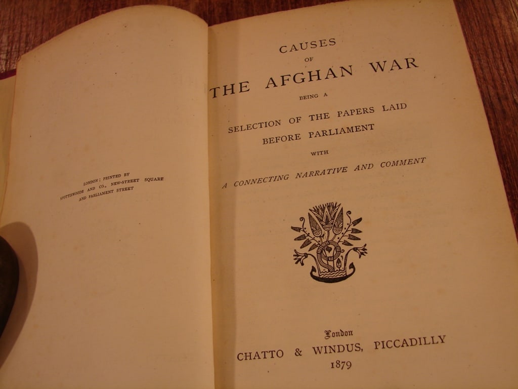 Causes of the Afghan War. London 1879 - 5