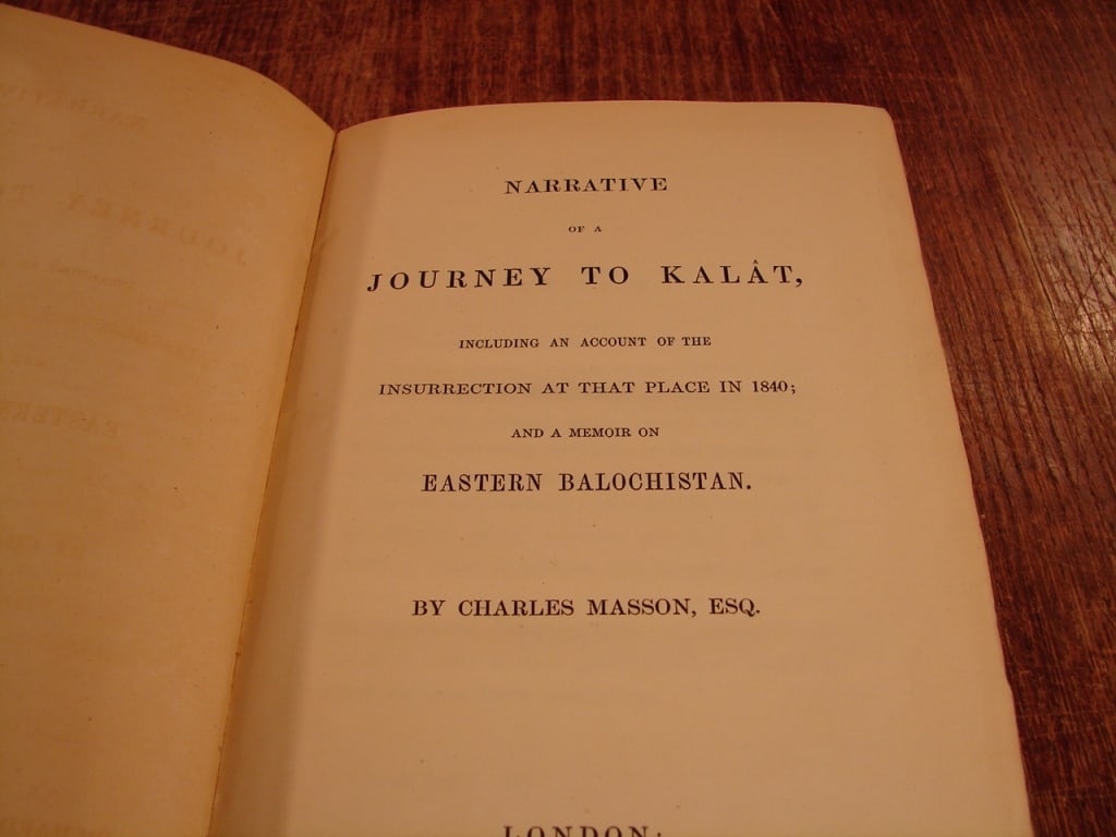Narrative of the Journey to Kalat 1843 - 4